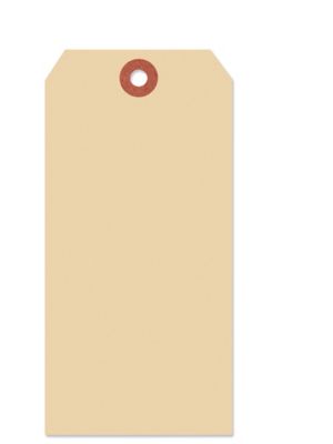 Manila Shipping Tags - #7, 5 3/4 x 2 7/8", Plain S-2965PLAIN