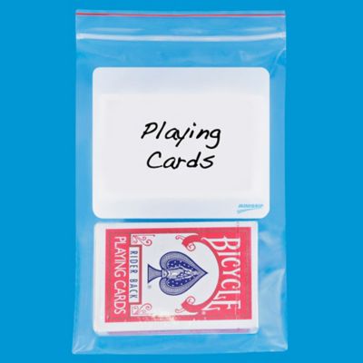 5 x 8" 2 Mil Minigrip&reg; White Block Bags S-296