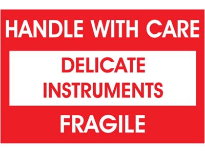 Handle With Care - Electronic Material - Fragile, 4 x 4, Gloss Paper,  500/Roll - ICC Compliance Center Inc - USA