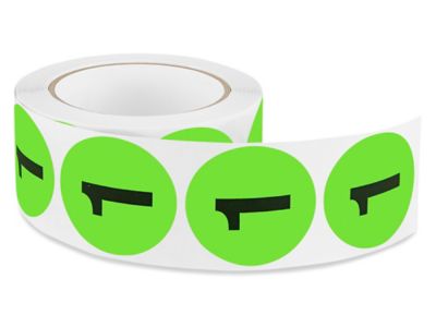 2" Circle Labels - "1" S-3007