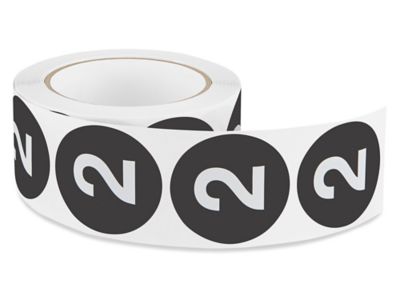 2" Circle Labels - "2" S-3008