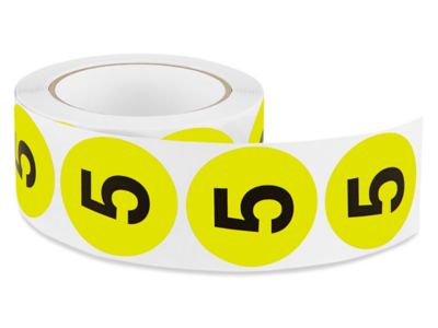 2" Circle Labels - "5" S-3011
