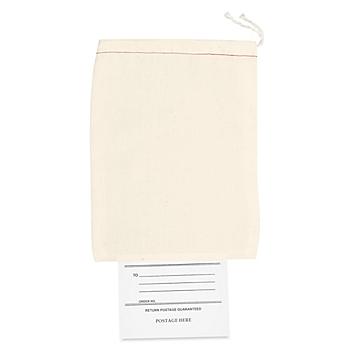Cloth Mailing Bags with Tag - 6 x 8" S-3025