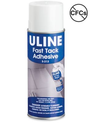313 Fast Tack Upholstery Adhesive, 12 oz Aerosol Spray, Dries Clear, Dozen  - Office Express Office Products