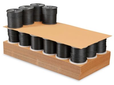 48 x 96 Plastic Corrugated Pads - Black S-11312BL - Uline