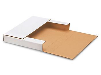 10 1/4 x 8 1/4 x 1 1/4" White Easy-Fold Mailers S-319
