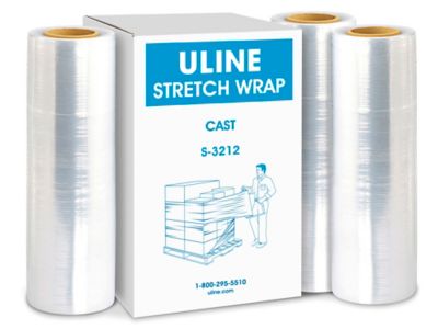 Economy Stretch Wrap - Cast, 80 gauge, 18 x 1,500' S-12827 - Uline