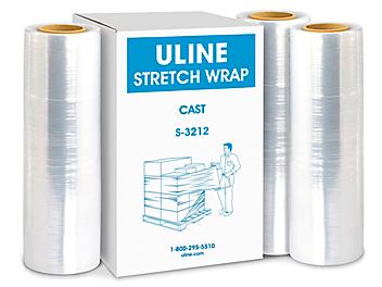 Uline Stretch Wrap - Cast, 60 gauge, 18" x 2,000' S-3212