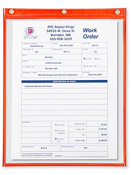 Job Ticket Holders - 12 x 15", Red S-3226R