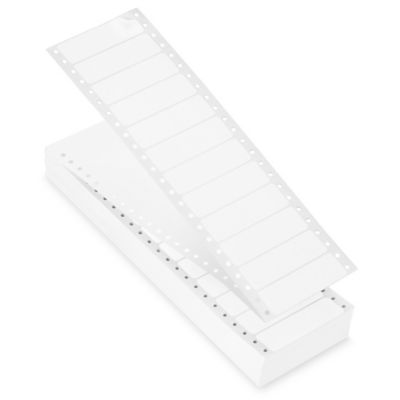 Uline Pinfeed Computer Labels White, 3 x 15/16" S3230 Uline
