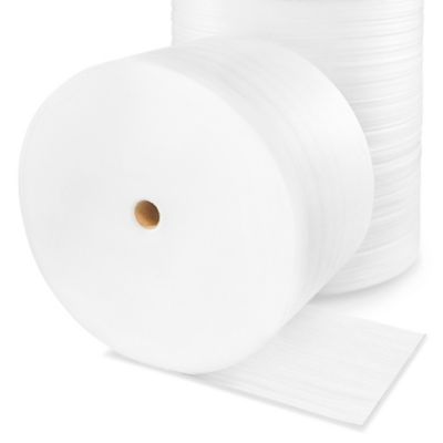 Foam Roll - Perforated, 3/32, 18 x 750', White - ULINE - 4 Rolls - S-3233P