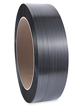 Uline Poly Strapping - 5/8" x .020" x 6,000', Black S-3245