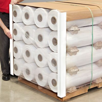 Heavy Duty Edge Protectors Skid Lot - .225 Thick, 2 1/2 x 2 1/2 x 30, White - ULINE - Skid of 1,320 - S-15210S