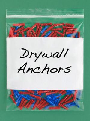 10 x 12" 2 Mil White Block Reclosable Bags S-3254