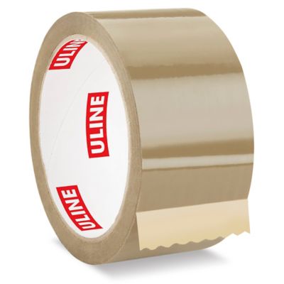Uline Economy Tape - 2 Mil, 2" x 55 yds, Tan S-3266