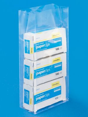 4 x 2 x 10" 2 Mil Gusseted Poly Bags S-3285