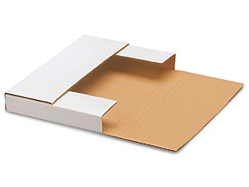 9 5/8 x 6 5/8 x 1" White Easy-Fold Mailers S-329