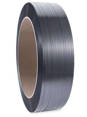 Signode Comparable Poly Strapping - Black, 1/2" x .022" x 8,000' S-3307