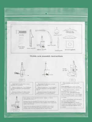 9 x 12" 2 Mil Reclosable Bags - Hang Hole S-3319