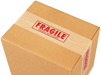 Reinforced Kraft Tape - "Fragile - Handle with Care", 3" x 450' S-3324