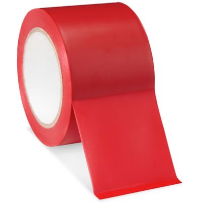 4 x 36 yds. Red/White Tape Logic® Striped Vinyl Safety Tape - 12pk