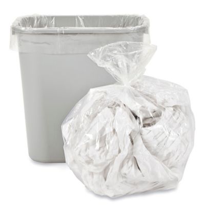  Semi-Clear Trash bags Trash Can Liner (40-45gal) for medium to large  trash bin, Recycling, Home, Commercial, Industrial Liners Clear Garbage Bags  for recycling, storage, waste. (40-45 gal) : Health & Household