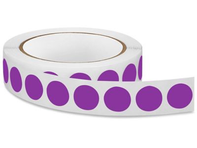Blank Inventory Circle Labels - Purple, 3/4" S-3449PUR