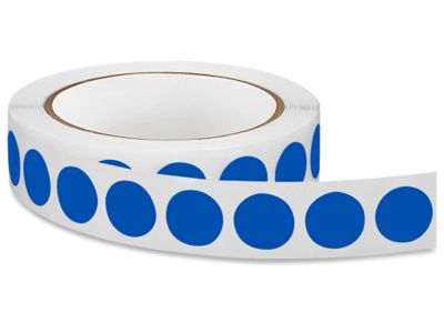 Blank Inventory Circle Labels - Royal Blue, 3/4" S-3449RY
