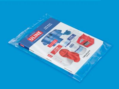 Clear Shopper Bags - 10 x 5 x 13 S-16691 - Uline