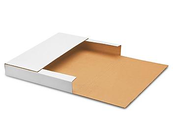 17 1/8 x 14 1/8 x 2" White Easy-Fold Mailers S-348
