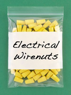 6 x 8" 2 Mil White Block Reclosable Bags S-3494