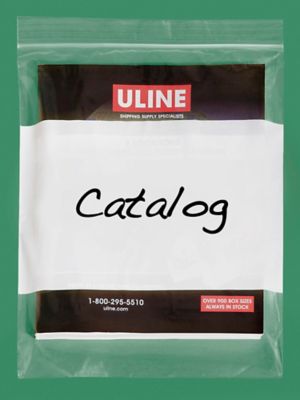 10 x 13" 2 Mil White Block Reclosable Bags S-3496