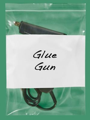 10 x 13" 4 Mil White Block Reclosable Bags S-3500