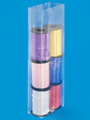 6 x 3 x 20" 2 Mil Gusseted Poly Bags S-3508