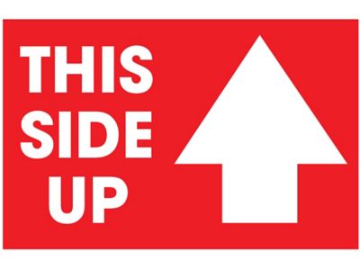 "This Side Up" Label - 3 x 5"