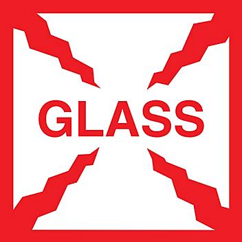 "Glass" Label - 4 x 4" S-3516