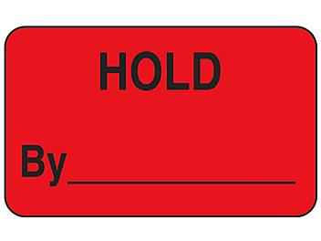 Production Labels - "Hold by _____", 1 1/4 x 2" S-3545