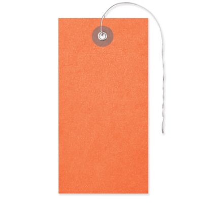 Tyvek&reg; Tags - #5, Pre-wired, Orange S-3552O-PW