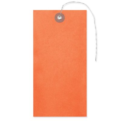 Tyvek&reg; Tags - #8, Pre-wired, Orange S-3553O-PW