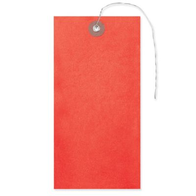 Tyvek&reg; Tags - #8, Pre-wired, Red S-3553RPW