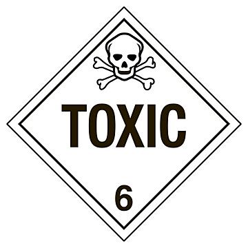 D.O.T. Placard - "Toxic", Tagboard