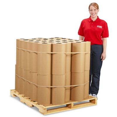 30 lb Kraft Paper Roll Skid Lot - 18" x 1,200' S-3574S