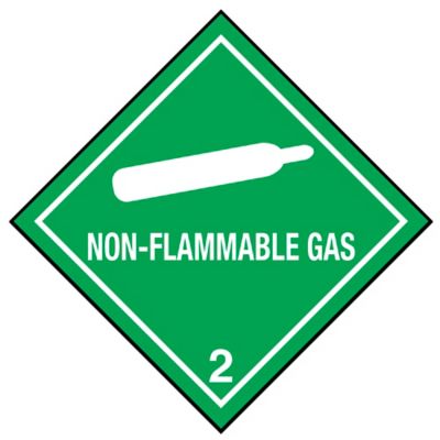 Blank Vinyl Label with Class 3 Flammable Non-Worded Symbol, 13.875 x  8.25, 100/Pack - ICC Compliance Center Inc - USA