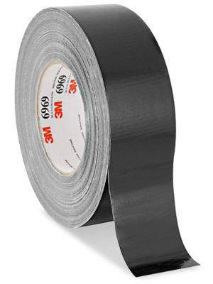 3M 6969 Cinta adhesiva negra para conductos, 2 x 60 yardas, 10,7 mil de  grosor