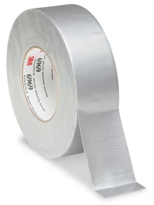 3M™ Extra Heavy Duty Duct Tape, 6969, silver, 2.8 in x 60 yd (72 mm x 55  m), bulk