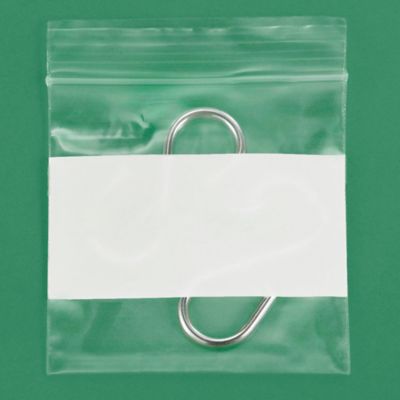 2 Mil White Block Zip Lock Bags in Stock - ULINE