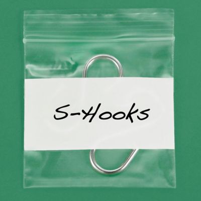 3 x 3" 2 Mil White Block Reclosable Bags S-3795