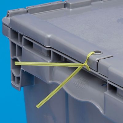 Plastic Pre-Cut Twist Ties - 9", Yellow S-3811Y