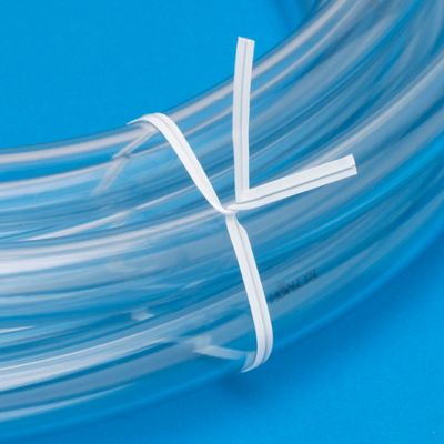 Plastic Pre-Cut Twist Ties - 5, White S-3810W - Uline