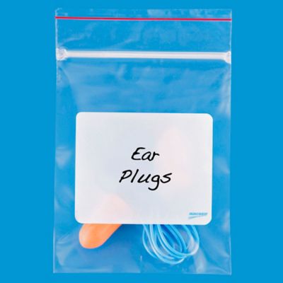 3 x 4" 2 Mil Minigrip&reg; White Block Bags S-381